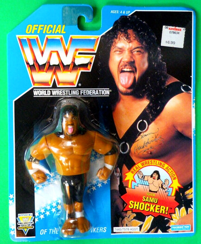 Hasbro WWF Series 10 Headshrinkers SAMU Wrestler A...