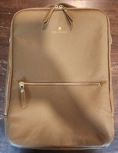 GUC Montage Montley Everyday Laptop Backpack Vegan Leather Beige Tan Bag Montage Montley Everyday Laptop Backpack Vegan Leather Black  main image 4