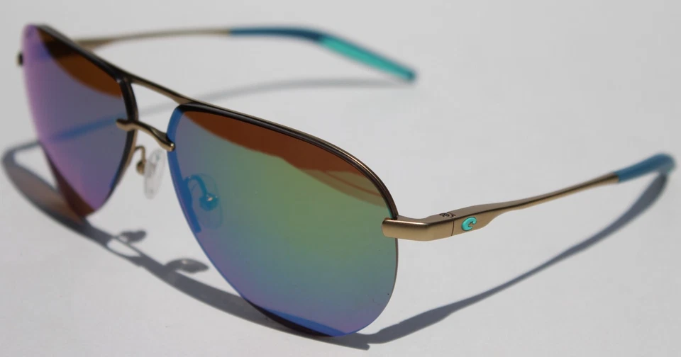Gafas de sol COSTA DEL MAR Helo polarizadas mate champán/verde espejo 580P NUEVAS Foto 2 de 4