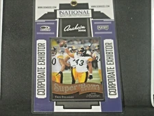 Troy Polamalu 2006 Prestige Super Bowl Heroes Anaheim National Convention Badge