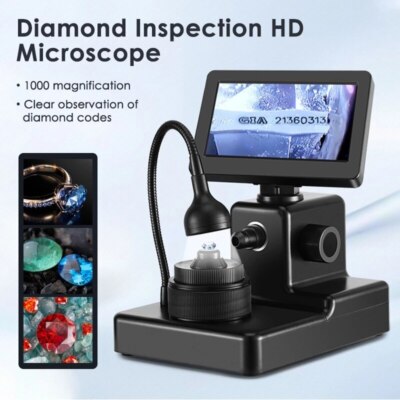 Professional Electron Digital Microscope for Diamond Waist Code Magnifying Glass