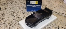 AUTOart NISSAN SKYLINE GT-R R34 V-SPEC II 1/18 MODEL CAR BLACK PEARL 77407