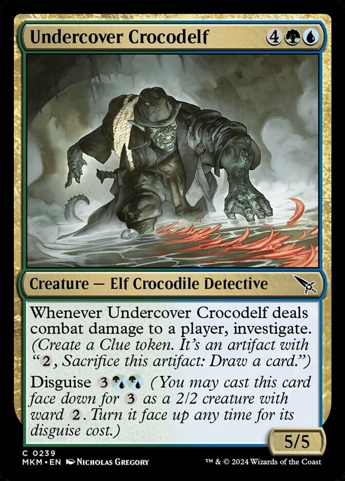 MTG MKM: Undercover Crocodelf (Creature Elf Crocodile