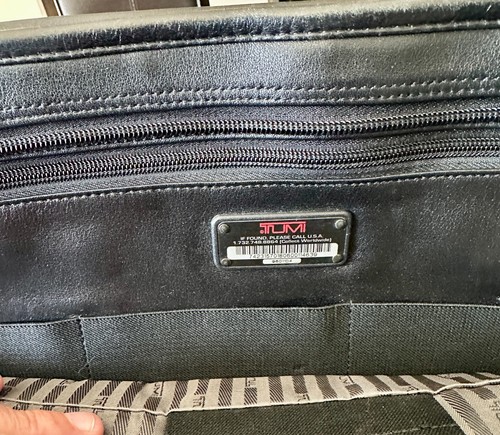 TUMI 96O11D4 Alpha Bravo Leder Aktentasche, Laptop Schultergurt Tasche 17X12X3 - Bild 3 von 4