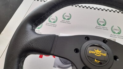 NARDI PERSONAL BLITZ 33 Steering wheel Black PU, black spokes | eBay