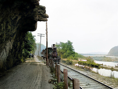 1901 Hanging rock on the Susquehanna, near Danville, Pa. 14 x 11'' Photo Print