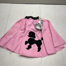 Kid Costumes Pink Poodle Skirt Adult One Size NEW