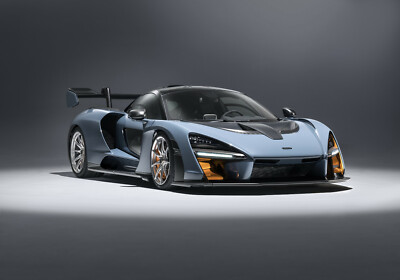 McLaren Senna Superauto großes Poster Wandkunst Dekor Druck Größe A4 A2 A1 A0   