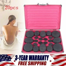Professional Portable Massage Stone Heater Kit with 20 Therapy Hot Rocks Set