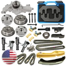 Timing Chain Kit Water Pump Tool Cam Gear Valve For Ford Police Interceptor 3.7L