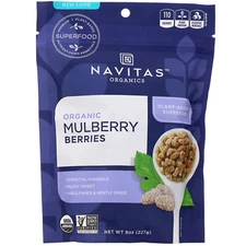 2 X Navitas Organics, Organic Mulberry Berries, 8 oz (227 g)