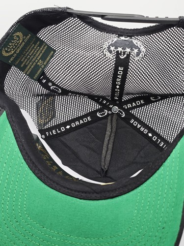 Field Grade Bad Luck Casino Black Trucker Cap Snapback Hat Logo - Picture 7 of 7