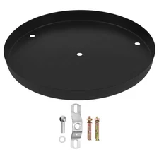  1 Set Light Canopy Plate Pendant Lamp Holder Iron Round Ceiling Cover