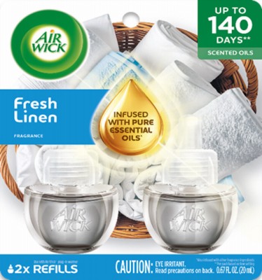 Scented Oil Plug-In Refill, Fresh Linen, .67 oz., 2-Pk. - 6233895500