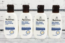 4 - Aveeno Skin Relief Moisturizing Lotion Therapeutic 1oz 5/26 - NEW