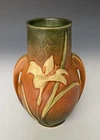 Arts & Crafts Pottery Vase: Zephyr Lily Pattern 130-7, Roseville, OH, c.1946