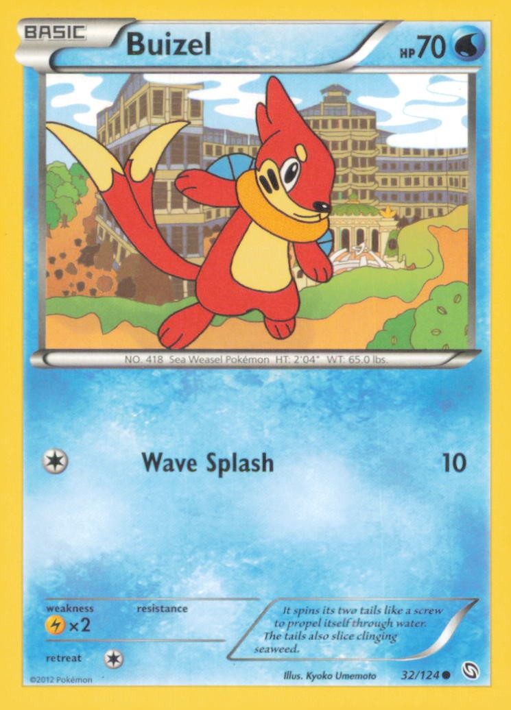 BUIZEL 32/124 COMMON DRAGONS EXALTED POKEMON NEAR MINT