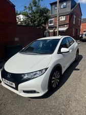 WHITE 2014 HONDA CIVIC I-DTEC SE PLUS 1.6 DIESEL 5 DOOR HATCHBACK £20 TAX