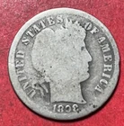 1898S US Barber SILVER Dime "San Francisco" Mint! Good! Old US Coin!