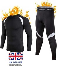 Herren Long Johns Thermo Unterw&auml;sche Set Oberteil und Unterteil Unterw&auml;sche Base Layer XL