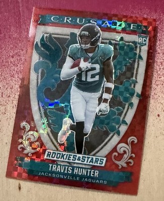 2025 Panini Rookies & Stars - Crusade Travis Hunter #3 Red Plaid (RC) Jaguars