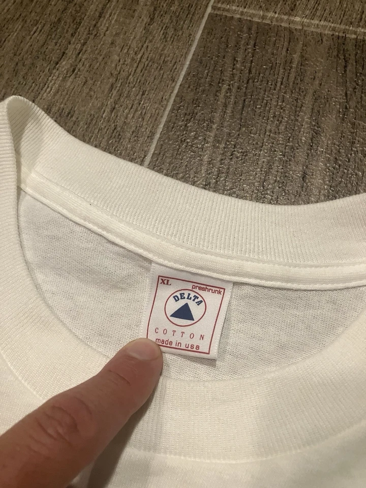 Vintage Brooks & Dunn Borderline 1996 Tour Tee Delta White USA Made Mens XL - Image 4 of 4