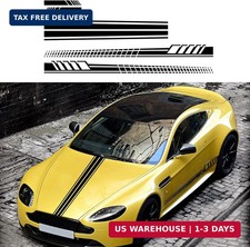 Sports Racing Stripe Car Sticker DIY Styling Decorative Hood Rearview Mirror Bod