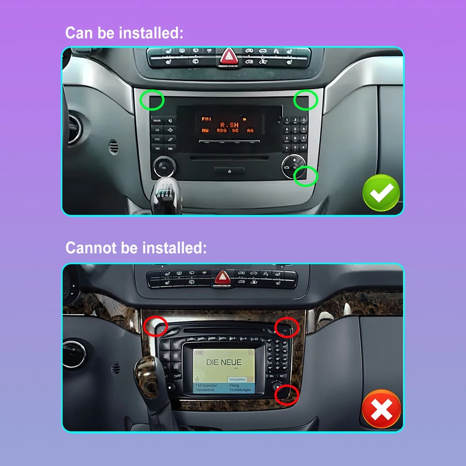 DAB+ Android 15 Autoradio GPS Carplay Für Mercedes-Benz Vito Viano W639 2006-14 - Bild 4 von 4