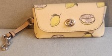 COACH Sunglass Case With Lemon Print NWT