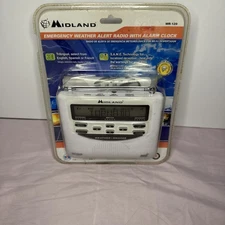 Emergency Weather Alert Radio with Alarm Clock Midland WR-120 Prepper NIB