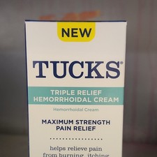 Tucks Triple Relief Max Strength Hemorrhoid Cream Pain Relief Witch Hazel 0.9oz