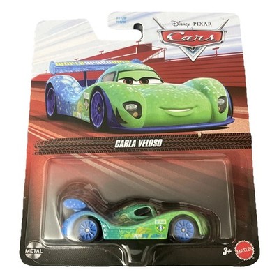Disney Pixar Cars Carla Veloso World Grand Prix Carded Mattel Diecast 2015 BNIB