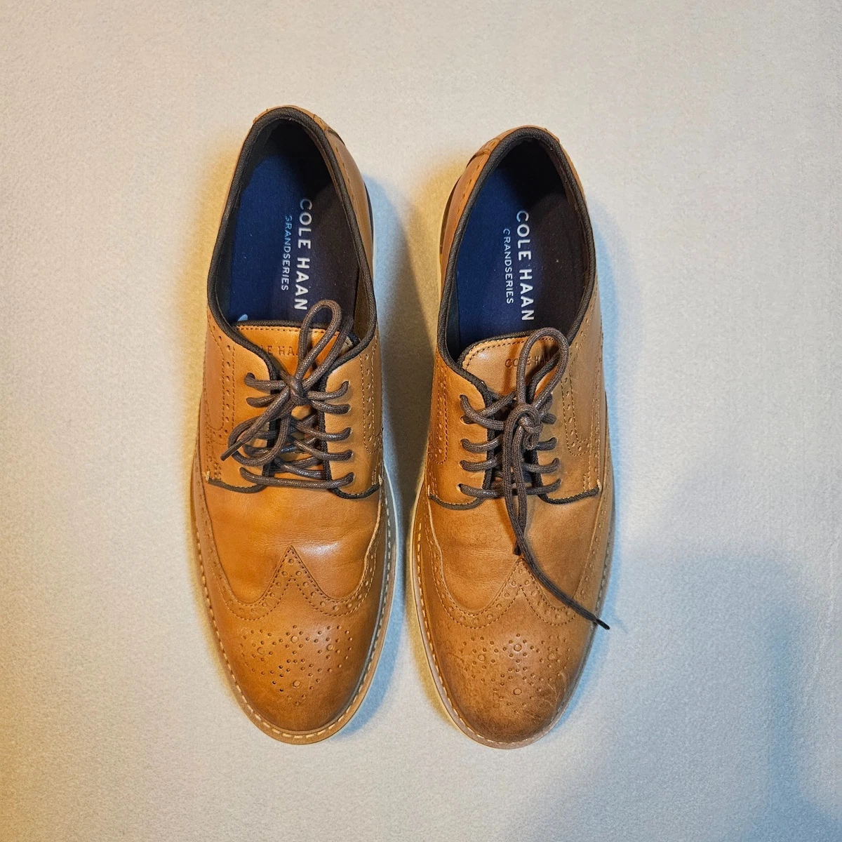 Cole Haan Feathercraft Grand Penny Loafers British Tan Men\'s 11.5M $180 Las mejores ofertas en Zapatos de vestir Cole Haan para  main image 2