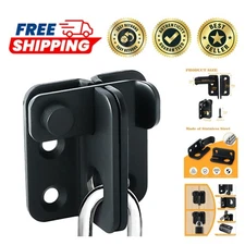 Anti-Corrosion Shed Door Latch in Stylish Matte Black - Heavy-Duty & Secure