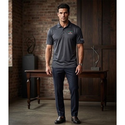 Clique Golf Polo Shirt Mens Large Gray Colonial Charles Schwab Challenge