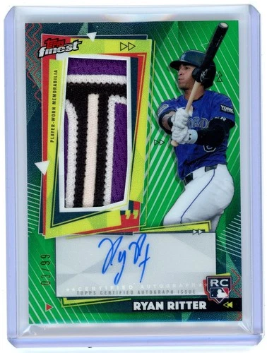 2026 Topps Finest Ryan Ritter Green (RAW)