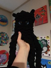 Handmade Crochet Hand Knit Vampire Squid Large Plushie