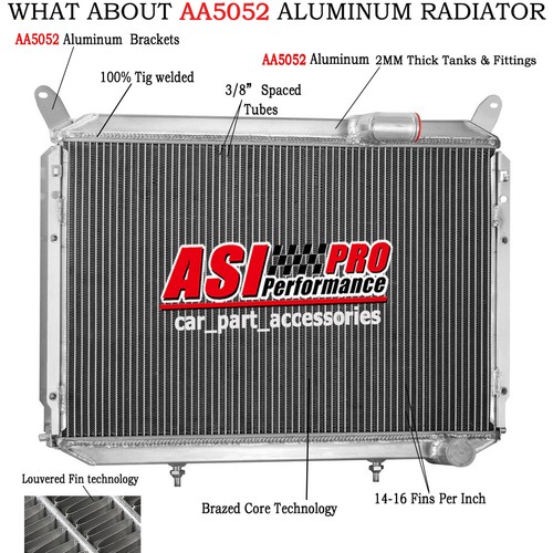 3 Rows Aluminum Radiator For 1984-1988 Nissan 300ZX Z31 VG30 3.0L V6 ...