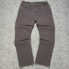 Vintage 90s Wrangler 13MWZCG Cowboy Cut Jeans Mens 36x34 Charcoal Gray USA Made