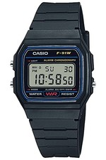 Casio Collection Watch F-91W-1JH Men's Black Official Japanese Product New