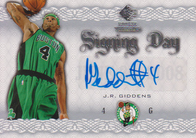 2008-09 SP Rookie Threads Signing Day J.R. Giddens - Boston Celtics