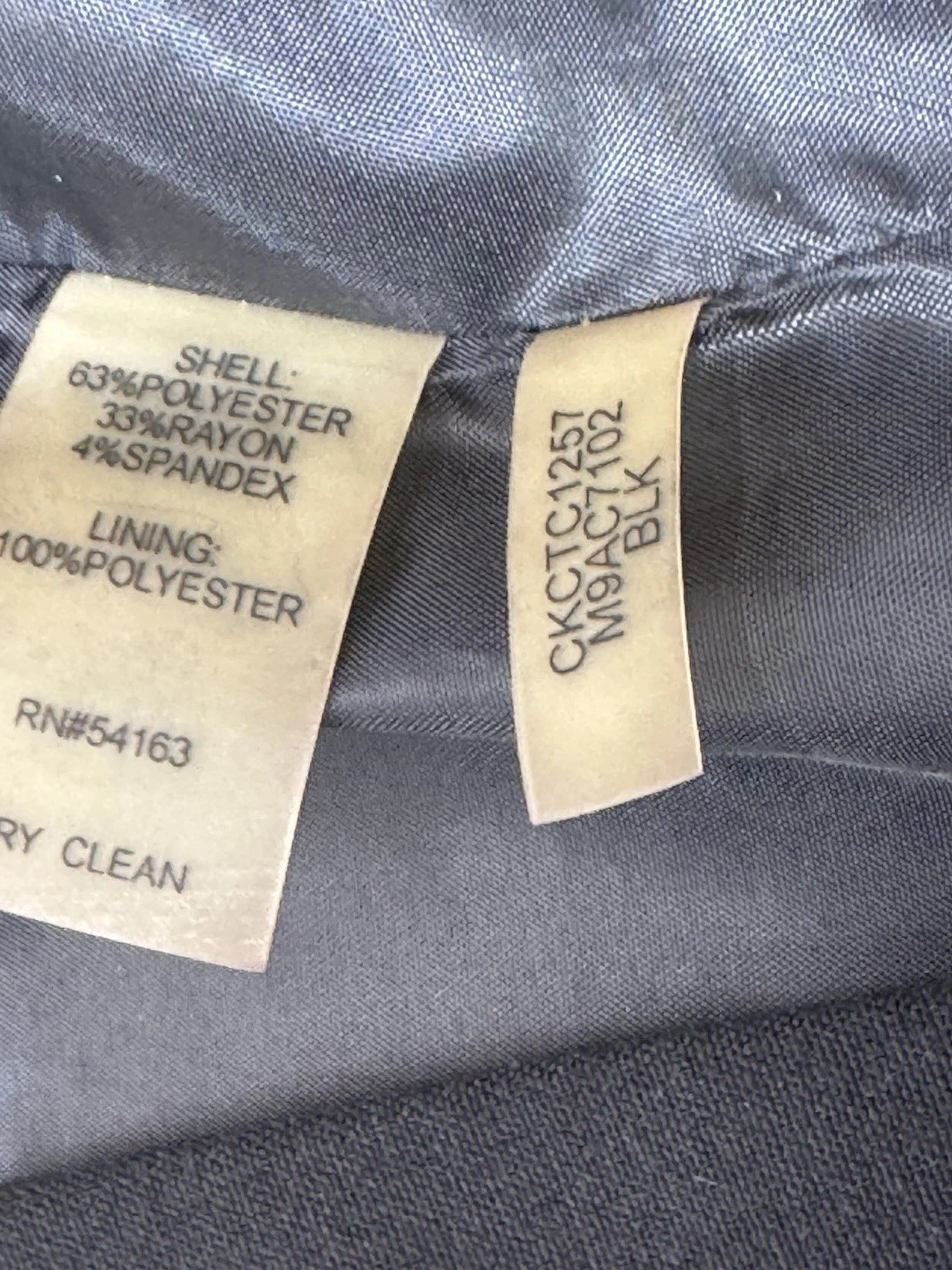 Calvin Klein Solid Black One Button Blazer Women’… - image 6