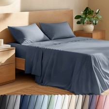 Bare Home 100% Organic Cotton Percale Sheet S...