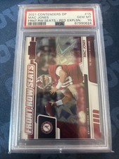 2021 Panini Contenders Draft Picks Mac Jones Front Row Seats Red Explosion 2056