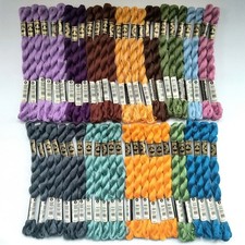 Lot of 50 DMC 5 Pearl Cotton Embroidery Floss Needlepoint Thread Assorted Colors