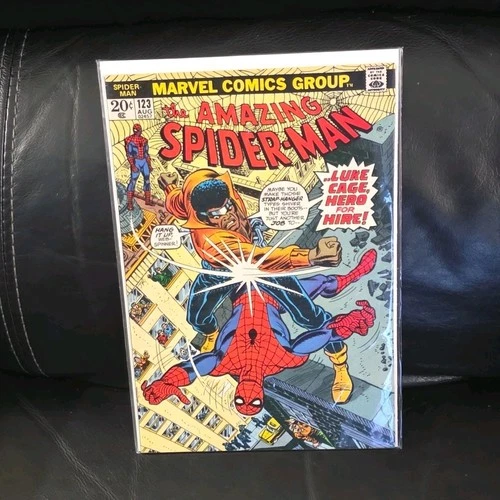 Marvel Comics The Amazing Spider-Man #123 Bronze Age 1973 Spider-Man Luke Cage