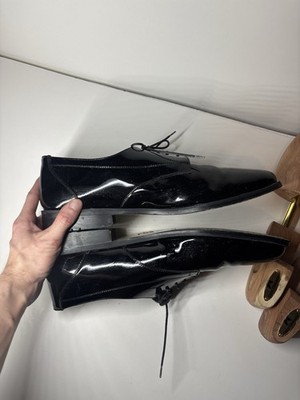 Armando Men s 14 EEE Black Patent Leather Oxfords Made In Mexico