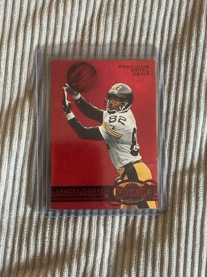 1997 Skybox Metal Universe Yancey Thigpen Precious Metal Gems Red /150 See Pics