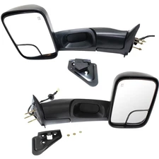 Left and Right 98-01 For Dodge RAM 1500 2500 FlipUp Power Heated Towing Mirrors