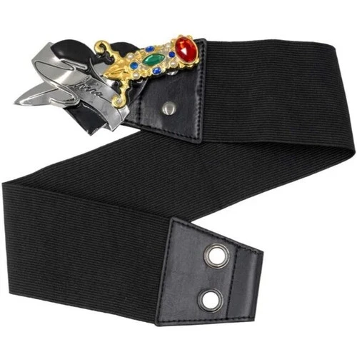Kreepsville 666 Elvira Dagger Buckle Elastic Waist Belt Retro Gothic 3 Sizes NWT image 3